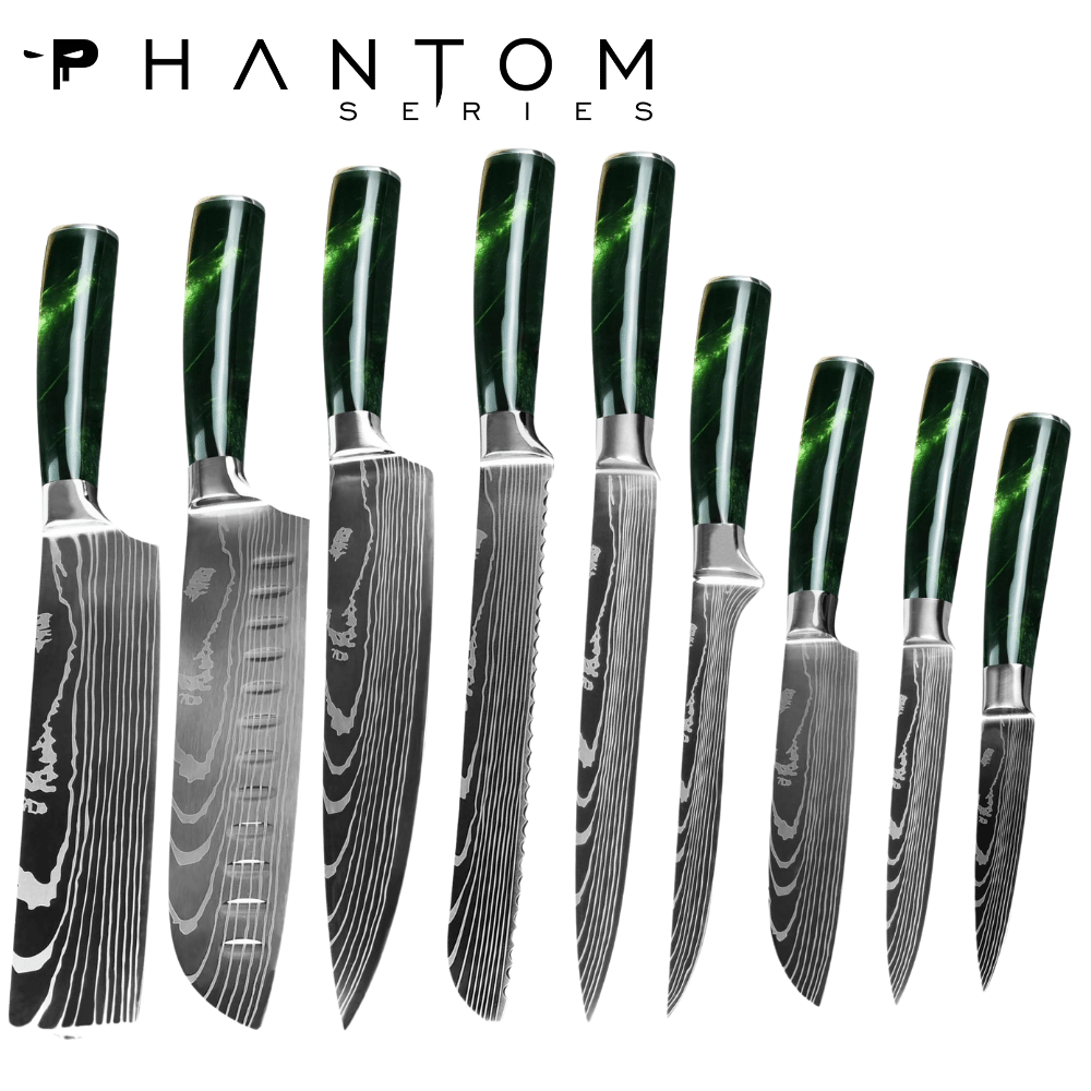 Phantom series - Emerald 9 piece Chefs bundle
